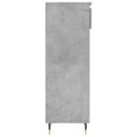 vidaXL Botník betónovo sivý 40x36x105 cm spracované drevo – Obrázok 7