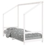vidaXL Rám detskej postele biely 80x200 cm masívna borovica – Obrázok 2