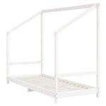vidaXL Rám detskej postele biely 80x200 cm masívna borovica – Obrázok 3