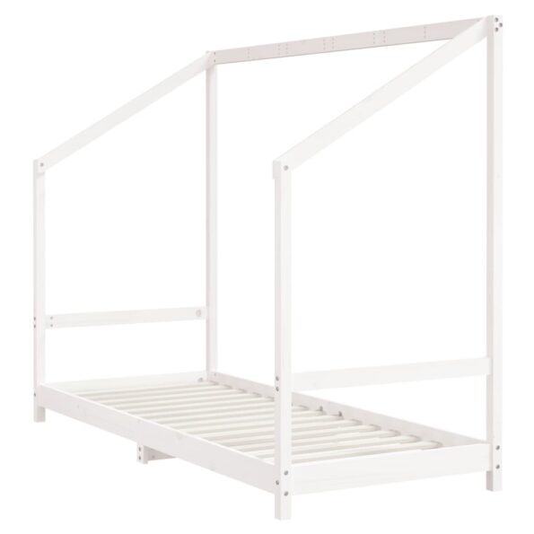 vidaXL Rám detskej postele biely 80x200 cm masívna borovica – Obrázok 3