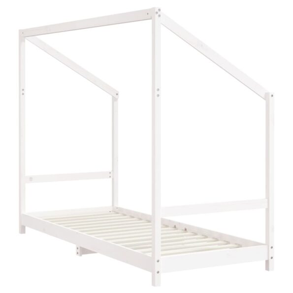 vidaXL Rám detskej postele biely 80x200 cm masívna borovica – Obrázok 6