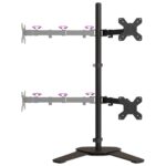 vidaXL Držiak monitora čierny oceľový VESA 75/100 mm – Obrázok 7