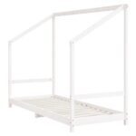vidaXL Rám detskej postele biely 2x(80x200) cm masívna borovica – Obrázok 4