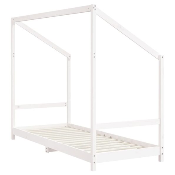 vidaXL Rám detskej postele biely 2x(80x200) cm masívna borovica – Obrázok 7
