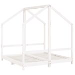 vidaXL Rám detskej postele biely 2x(70x140) cm masívna borovica – Obrázok 3