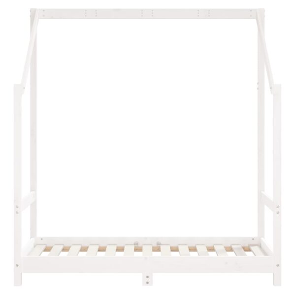 vidaXL Rám detskej postele biely 2x(70x140) cm masívna borovica – Obrázok 6
