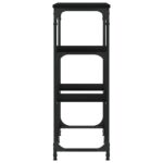 vidaXL Konzolový stolík čierny 89,5x28x76 cm kompozitné drevo – Obrázok 5