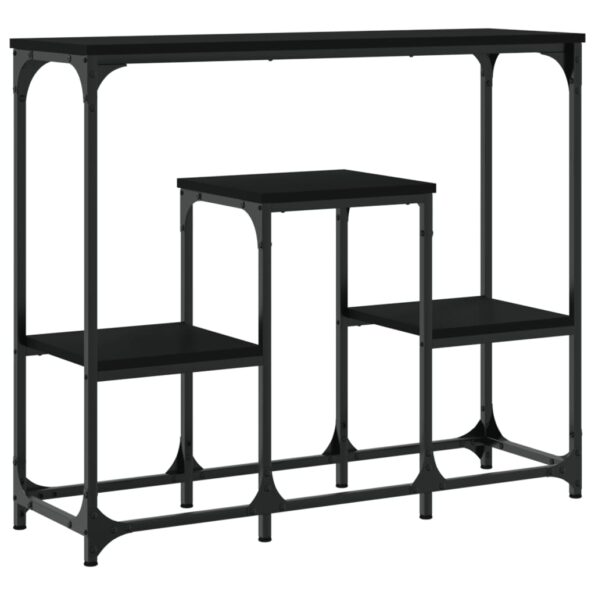 vidaXL Konzolový stolík čierny 89,5x28x76 cm kompozitné drevo – Obrázok 6