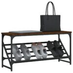 vidaXL Regál na topánky hnedý dub 90x30x45 cm kompozitné drevo – Obrázok 3