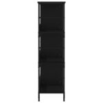 vidaXL Knižnica čierna 78,5x33x117,5 cm kompozitné drevo – Obrázok 5