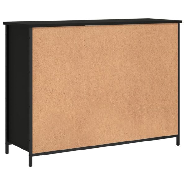 vidaXL Komoda čierna 100x35x75 cm kompozitné drevo – Obrázok 8