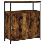 vidaXL Komoda dymový dub 70x30x80 cm kompozitné drevo – Obrázok 2