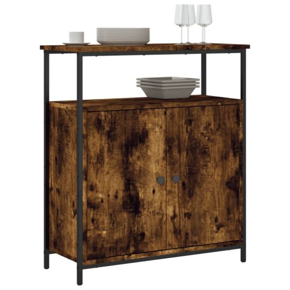 vidaXL Komoda dymový dub 70x30x80 cm kompozitné drevo – Obrázok 3