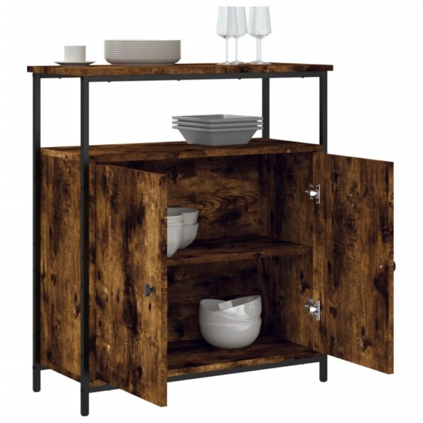 vidaXL Komoda dymový dub 70x30x80 cm kompozitné drevo – Obrázok 4
