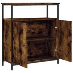vidaXL Komoda dymový dub 70x30x80 cm kompozitné drevo – Obrázok 5