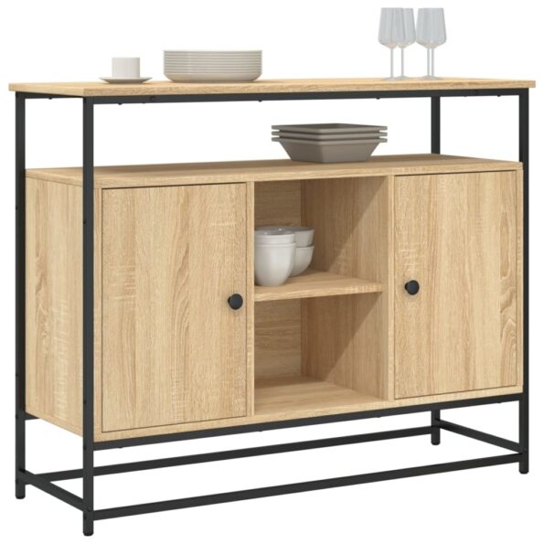 vidaXL Komoda dub sonoma 100x35x80 cm kompozitné drevo – Obrázok 3