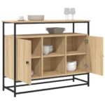 vidaXL Komoda dub sonoma 100x35x80 cm kompozitné drevo – Obrázok 4