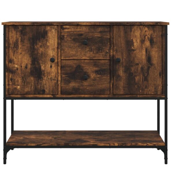 vidaXL Komoda dymový dub 100x36x85 cm kompozitné drevo – Obrázok 6