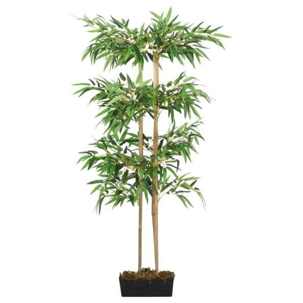 vidaXL Umelý bambusový strom 1216 listov 180 cm zelený – Obrázok 2