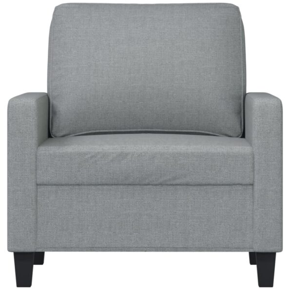 vidaXL Jednomiestna pohovka, svetlosivá 60 cm, látka – Obrázok 3
