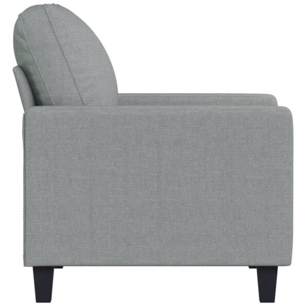 vidaXL Jednomiestna pohovka, svetlosivá 60 cm, látka – Obrázok 4
