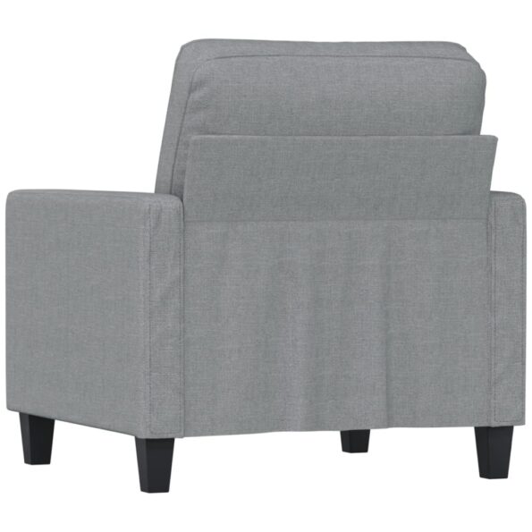 vidaXL Jednomiestna pohovka, svetlosivá 60 cm, látka – Obrázok 5