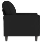 vidaXL Kreslo čierne 60 cm zamat – Obrázok 4