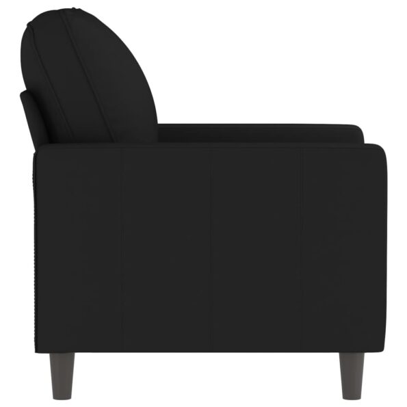 vidaXL Kreslo čierne 60 cm zamat – Obrázok 4