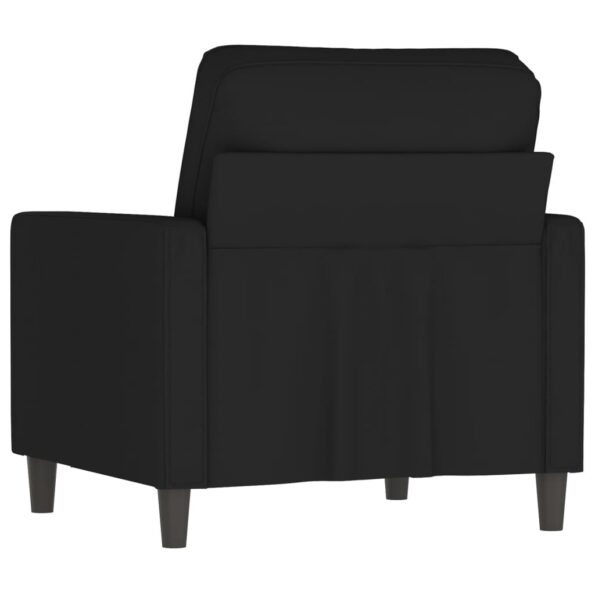 vidaXL Kreslo čierne 60 cm zamat – Obrázok 5