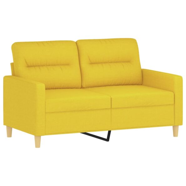 vidaXL 3-miestna pohovka bledožltá 120 cm látka – Obrázok 2