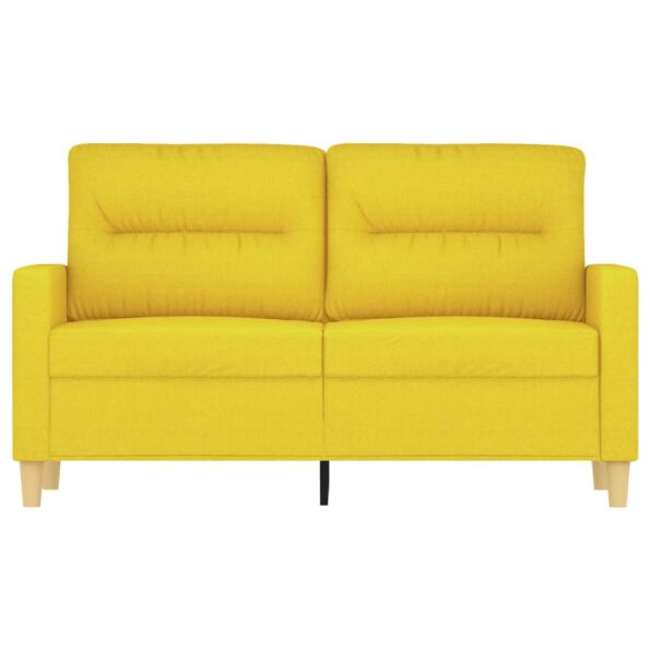 vidaXL 3-miestna pohovka bledožltá 120 cm látka – Obrázok 3