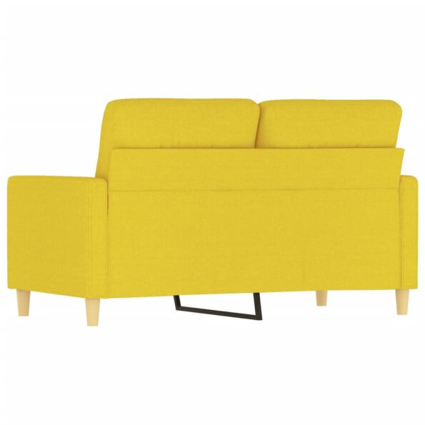 vidaXL 3-miestna pohovka bledožltá 120 cm látka – Obrázok 5