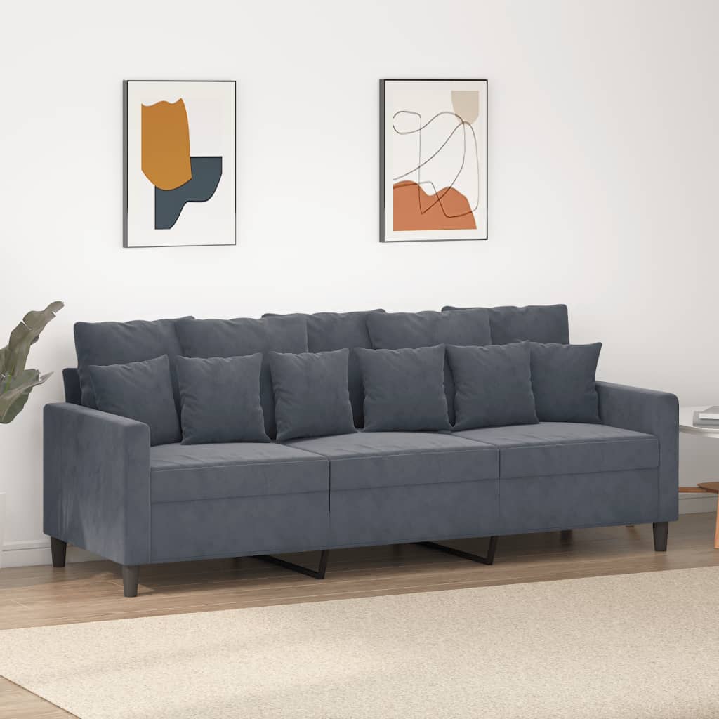 VXL8721012140400_m_en_hd_1.jpg vidaXL 3-miestna pohovka tmavosivá 180 cm zamat – Obrázok 1