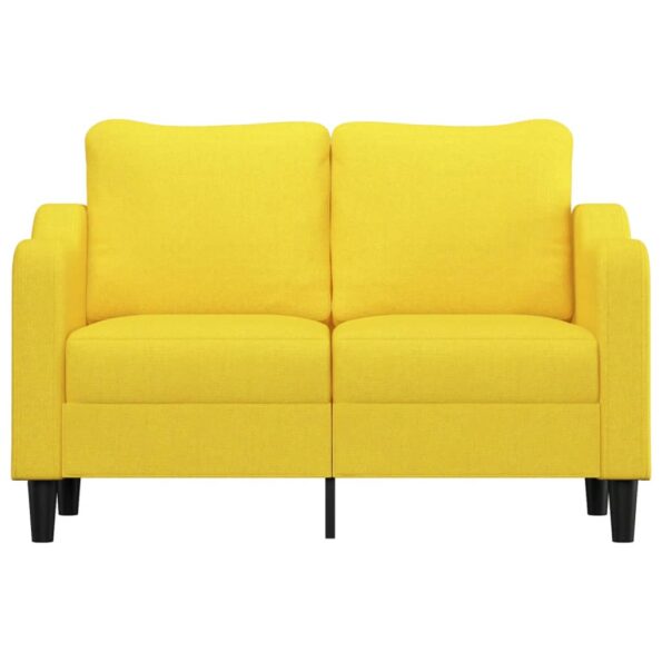 vidaXL 3-miestna pohovka bledožltá 120 cm látka – Obrázok 3