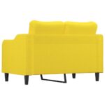 vidaXL 3-miestna pohovka bledožltá 120 cm látka – Obrázok 5