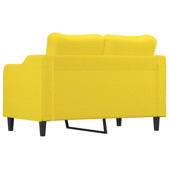 vidaXL 3-miestna pohovka bledožltá 120 cm látka – Obrázok 5
