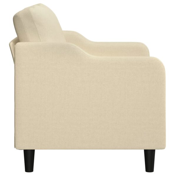 vidaXL 2-miestna pohovka krémová 140 cm látka – Obrázok 4
