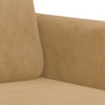 vidaXL Kreslo hnedé 60 cm zamat – Obrázok 6