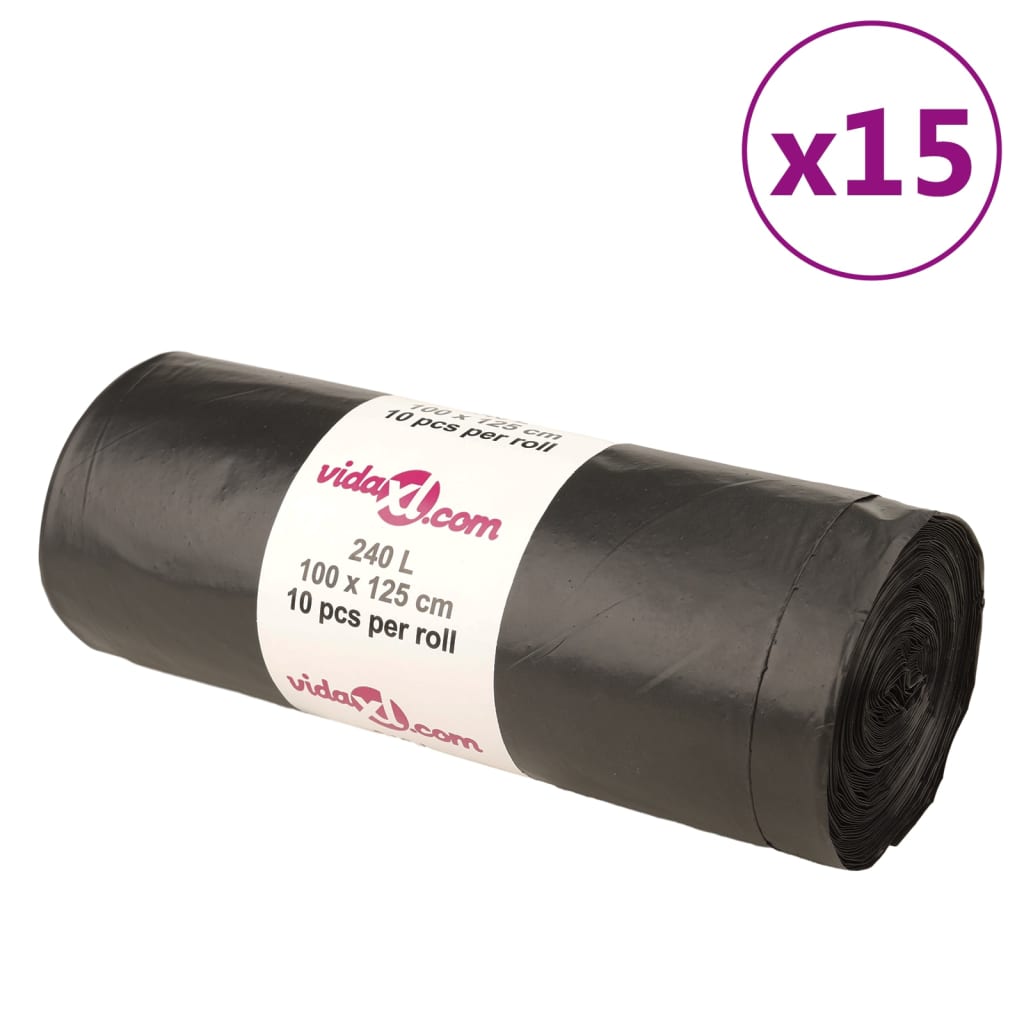 VXL8721012156814_a_en_hd_1.jpg vidaXL Vrecia na odpadky 150 ks čierne 240 l – Obrázok 1