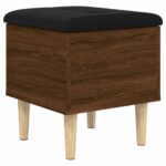 vidaXL Úložná lavička hnedý dub 42x42x46 cm kompozitné drevo – Obrázok 2