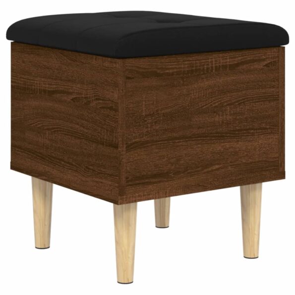 vidaXL Úložná lavička hnedý dub 42x42x46 cm kompozitné drevo – Obrázok 2
