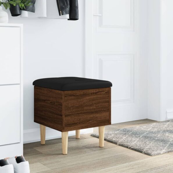 vidaXL Úložná lavička hnedý dub 42x42x46 cm kompozitné drevo – Obrázok 3