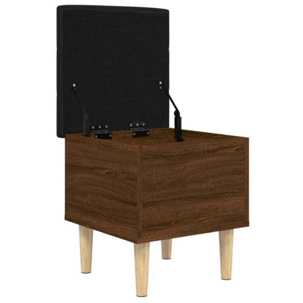 vidaXL Úložná lavička hnedý dub 42x42x46 cm kompozitné drevo – Obrázok 4