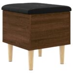 vidaXL Úložná lavička hnedý dub 42x42x46 cm kompozitné drevo – Obrázok 7