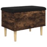 vidaXL Úložná lavička dymový dub 62x42x46 cm kompozitné drevo – Obrázok 2