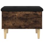 vidaXL Úložná lavička dymový dub 62x42x46 cm kompozitné drevo – Obrázok 5