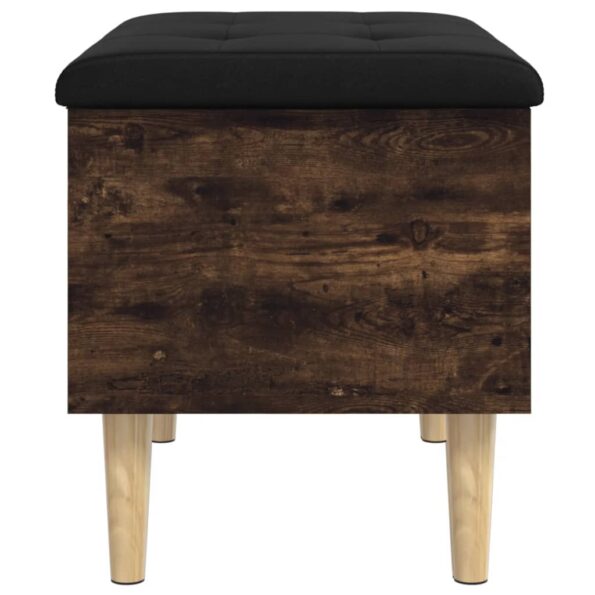 vidaXL Úložná lavička dymový dub 62x42x46 cm kompozitné drevo – Obrázok 6