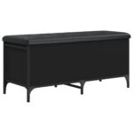 vidaXL Úložná lavička čierna 102x42x45 cm kompozitné drevo – Obrázok 2