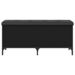 vidaXL Úložná lavička čierna 102x42x45 cm kompozitné drevo – Obrázok 4