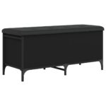 vidaXL Úložná lavička čierna 102x42x45 cm kompozitné drevo – Obrázok 7